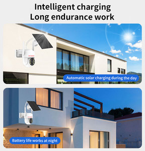 Q25 4G/WIFI telecamera solare HD ricarica solare 110 ° grandangolo udibile e allarme visivo PTZ rotazione impermeabilizzazione esterna - Product Image 3