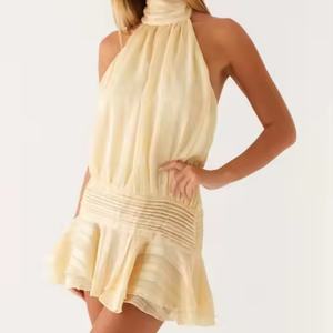 Vestido de Noche Elegante y Casual para Mujer, Estilo Mini, Sexy, con Espalda Descubierta, Línea A, con Volantes, Ideal para Fiestas - Product Image 5