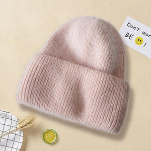 Knitted Hat Beanie Solid Color Warm Windproof Unisex 56-58Cm Casual Winter Hat - Product Image 3