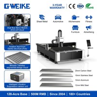 Machine de découpe laser fibre CNC de petite puissance AI Cypcut Yaskawa HIWIN refroidie par eau haute productivité DWG/LAS écologique pour