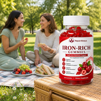 Gummies de Vitamines pour Adultes à Haute Concentration de Fer (18mg, 20mg) au Gluconate Ferreux – Fabrication sous Marque Blanche et Contrat de Fabrication