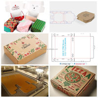 Machine de découpe à couteau oscillant CNC haute vitesse pour boîtes à pizza, carton ondulé, emballages de Noël