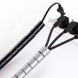 ท่อพลาสติกพันเกลียวสีดำเทาแบบใหม่สำหรับจัดการสายไฟและสายเคเบิล - Product Image 6