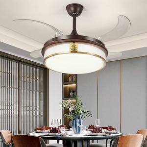 Chinese Style Rectangle Led <b>Ceiling</b> <b>Light</b> With Wood And Copper Frame For Living Room Bedroom - Product Image 3