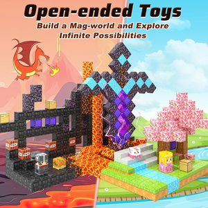 200 pièces blocs magnétiques portail magique ensemble aimant enfants jouets pour garçons filles tige carreaux magnétiques <span class=keywords><strong>jeux</strong></span> de construction sensoriel enfant en bas âge jouets - Product Image 4