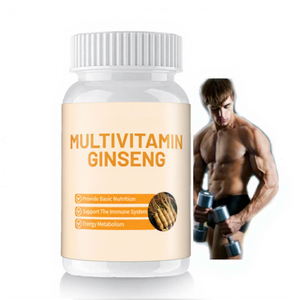 Cápsulas de Extrato de Raiz de <span class=keywords><strong>Ginseng</strong></span> <span class=keywords><strong>Panax</strong></span> Orgânico, Cápsulas Vegetarianas de Energia Concentrada, Multivitamínicas de <span class=keywords><strong>Ginseng</strong></span> - Product Image 1