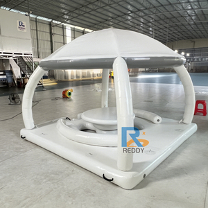 물 놀이 공원을위한 핫 세일 풍선 부력 텐트 하우스 화이트 플로팅 독 플랫폼 - Product Image 4