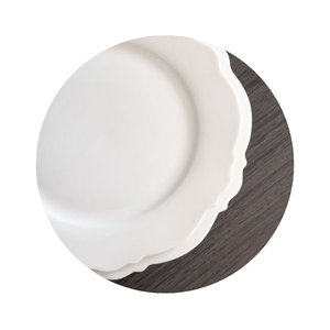 Juego de Vajilla de Porcelana Blanca Nórdica de Lujo con Diseño Floral Personalizado, Platos de Porcelana para Bodas - Product Image 6