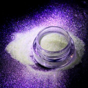Poudre de Pigment Couleur Caméléon Nacré Qualité Cosmétique, Flocons de Mica à Effet Changeant de Couleur (30-120µm 40-200µm) pour Maquillage - Product Image 2