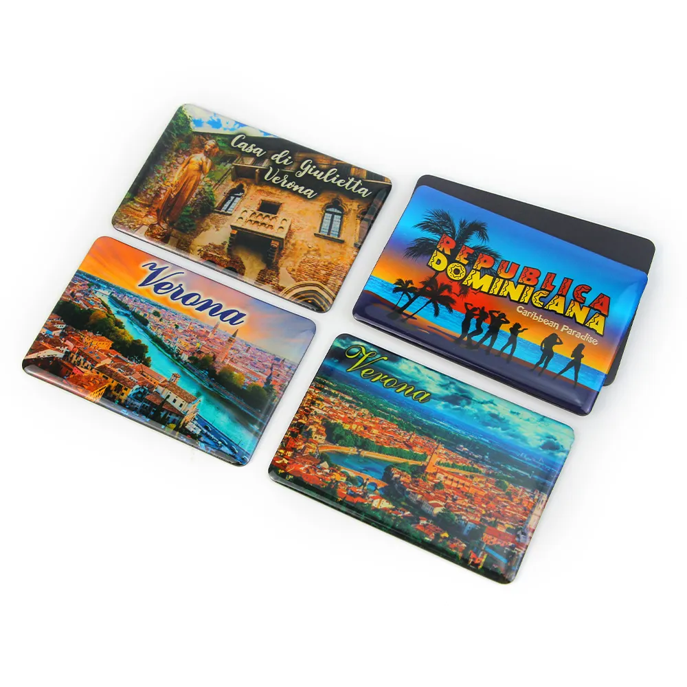 Souvenir regalo turistico magnete per frigorifero epossidico Souvenir turistici stampabili cinesi magnete per frigorifero regali in materiale