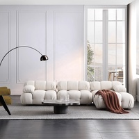 Ensemble de canapés de salon Zayshine, style italien moderne et luxueux, en sherpa, 3 places, modulaire, appartement, villa, combinaison libre, canapés Mario Bellini