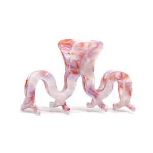 คลิปหนีบกระดาษเซลลูโลสอะซิเตท,คลิปหนีบผมทรงกรงเล็บโลหะอินเทรนด์สำหรับผู้หญิงผมผอมแฟชั่น<span class=keywords><strong>2022</strong></span> - Product Image 6