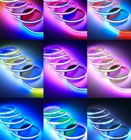 FCOB 12/24V Adressable RGBW RGB CCT COB LED Bande de LED étanche
