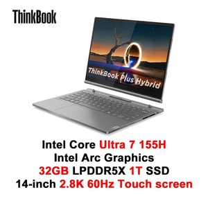 ThinkBook Plus Hybrid 2024 Business Laptop Ultra7-155H 32GB 1TB 2.8K <b>Tablet</b>+laptop 2-in-1 Personal Design Computer the Base Is E - Product Image 6