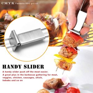 Herramientas de Barbacoa para Exteriores al por Mayor, Tenedor de Parrilla Telescópico con Mango de Madera en Forma de U para Camping - Product Image 2