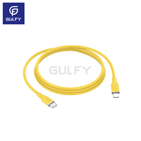 GULFY pabrik harga grosir Logo kustom fleksibel kualitas makanan Usb Tipe C 3A pengisian cepat kabel Data GC-138L