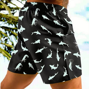 Léger et flexible nouveau Design imprimé Polyester coton séchage rapide Shorts de plage été nager hommes court - Product Image 3