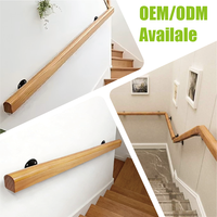 Kit de barres de sécurité murales en fer pour escaliers et balcons, antidérapantes et robustes, pour usage intérieur/extérieur