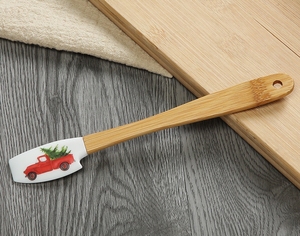 Spatule en silicone de qualité alimentaire avec manche en bois, outil de cuisine pour mélanger la crème et <span class=keywords><strong>le</strong></span> beurre, résistant à la chaleur, pour les cadeaux de <span class=keywords><strong>chef</strong></span>, spatule pour bol - Product Image 3