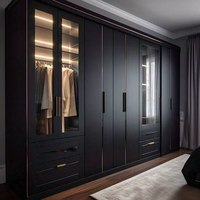 Sortie d'usine Armoire de garde-robe en acier inoxydable 304 antibactérien intégrée Ropa de placard durable et robuste pour la maison de la chambre d'hôtel