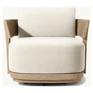 Ngoài trời Hiện Đại Đồ nội thất Patio 360 độ rắn gỗ tếch xoay ghế - Product Image 2