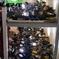 Lámpara Minera LED de 25000 lux, Lámpara de Minero KL12M, 10.4Ah Recargable, Lámpara de Casco para Mineros con Luz de Advertencia