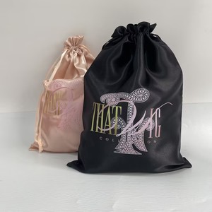 Bolsas de Satén con Cordón, Impresas en Varios Colores, Bolsas de Regalo Personalizadas para Joyería de Marca, para Pequeñas Empresas - Product Image 2