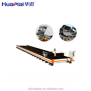 Máquina de corte por láser de fibra CNC Huamai con riel de suelo, diseño dúplex de alta resistencia y anti-quemaduras para <span class=keywords><strong>planta</strong></span> de fabricación de elevadores, 3 ejes - Product Image 1