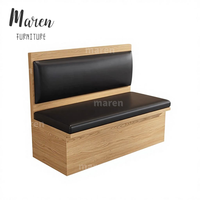 Banquette de restaurant en cuir PU, plusieurs couleurs, style moderne, usage commercial, banquette de restaurant avec dossier haut, meubles de restaurant d'occasion