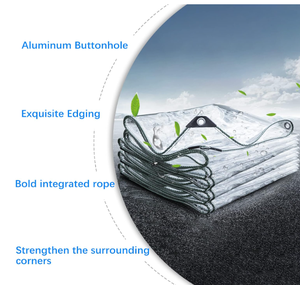 Bâche en PVC transparent résistant, tissée, imperméable, résistante aux UV, pour voiture et terrasse - Product Image 6