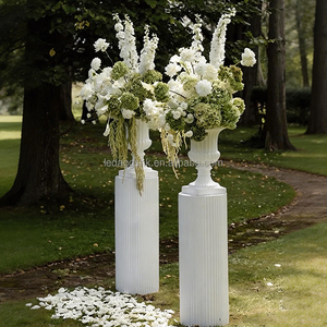 LEDA Fournitures de mariage Bouquet de fleurs artificielles en soie Composition de verdure Amaranthe Décoration de scène - Product Image 4