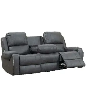 Venta caliente Popular ocio sofá cama sofá reclinable cuero genuino diseño profesional auditorio sofá muebles