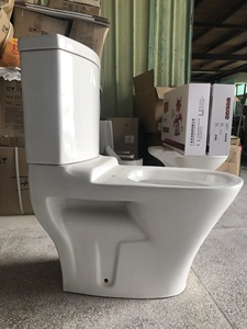 Ensemble WC et lavabo en porcelaine de luxe au design moderne pour salles de bain, idéal pour l'Afrique - Product Image 3