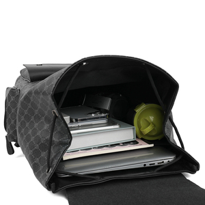 Vente en gros de sacs à dos de grande capacité pour hommes sacs à dos en cuir artificiel imperméables avec logo personnalisé sac à dos pour ordinateur portable sac à dos de voyage d'affaires - Product Image 5