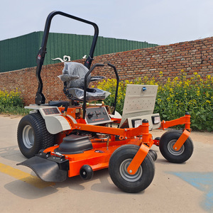 Tondeuse à gazon professionnelle autoportée à essence 4 temps, avec bac de ramassage arrière, poignées réglables en hauteur et lame rotative - Product Image 3