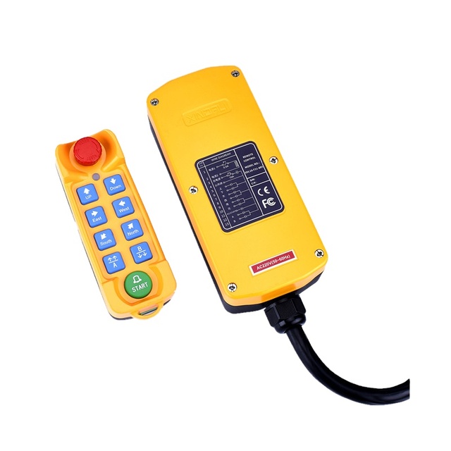 XDL19-F21-8 Wireless Industrial Remote Control Button Switch Control Station Box PC+ABS 440V