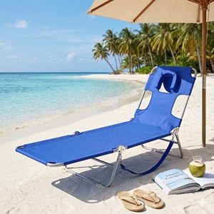 NUOVO Lettino Prendisole Pieghevole in Metallo Oxford Resistente, Sedia per Abbronzatura a Faccia in Giù, per Spiaggia, Campeggio, Patio, Vendita Promozionale - Product Image 4