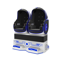Chaise de déplacement en métal de cabine de réalité virtuelle dynamique 9D VR à deux places pour une utilisation en intérieur Playhouse et parc d'attractions