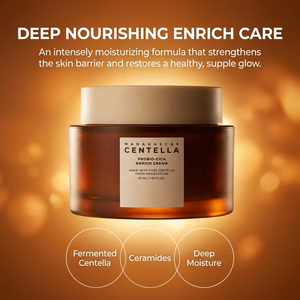 Crema Enriquecida con Probio <span class=keywords><strong>Cica</strong></span> 1.69 Fl.oz, 50ml, Crema Hidratante Facial Coreana, Crema Facial Nocturna con Centella de Madagascar - Product Image 5