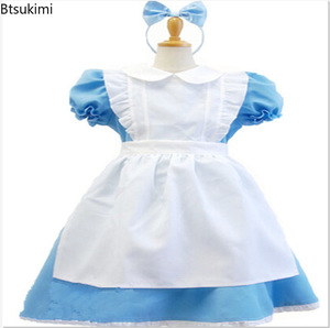 Nuevo Disfraz <span class=keywords><strong>de</strong></span> Princesa Alice del País <span class=keywords><strong>de</strong></span> las Maravillas para Purim, Disfraz <span class=keywords><strong>de</strong></span> Niña Pionera, Disfraz <span class=keywords><strong>de</strong></span> Sirvienta, Cosplay para Carnaval, Halloween, Actuaciones y Fiestas - Product Image 1