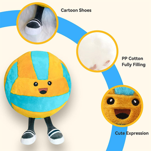 ตุ๊กตามาสคอตฟุตบอลของเล่นทำจากผ้าฝ้าย PP ฟังก์ชั่นบรรเทาความเครียดกล่องของขวัญวันเกิด - Product Image 2