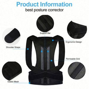 Corrector de Postura para Espalda, Soporte de Hombros, Cinturón para Alivio del Dolor de Espalda Alta y Baja, Mejora la Columna Vertebral y la Clavícula, Chaleco Portátil de Nylon - Product Image 5