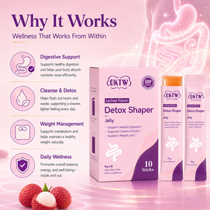 OKTW Detox Slim Jelly Sticks saveur orange, perte de poids, détox, soutien à la digestion, complément <span class=keywords><strong>alimentaire</strong></span>, 15 bâtonnets - Product Image 4