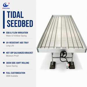 Tavolo Ebb and Flow ChenChao OEM in ABS per uso alimentare con ruote, per serra - Product Image 1