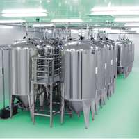 Barre de savon en poudre réservoir de mélange en acier inoxydable émulsionner réservoir désinfectant pour les mains faisant la machine