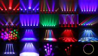 Mini Lyre Beam 7x40W DMX Spot Arc-en-ciel RGBW pour Événements DJ et Scène, avec Flight Case pour Spectacles Nocturnes