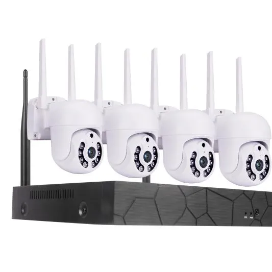 4CH NVR Kit Wifi 1080P telecamera di sicurezza impermeabile per esterni 1080P 3MP telecamera CCTV di rete Wireless di sorveglianza