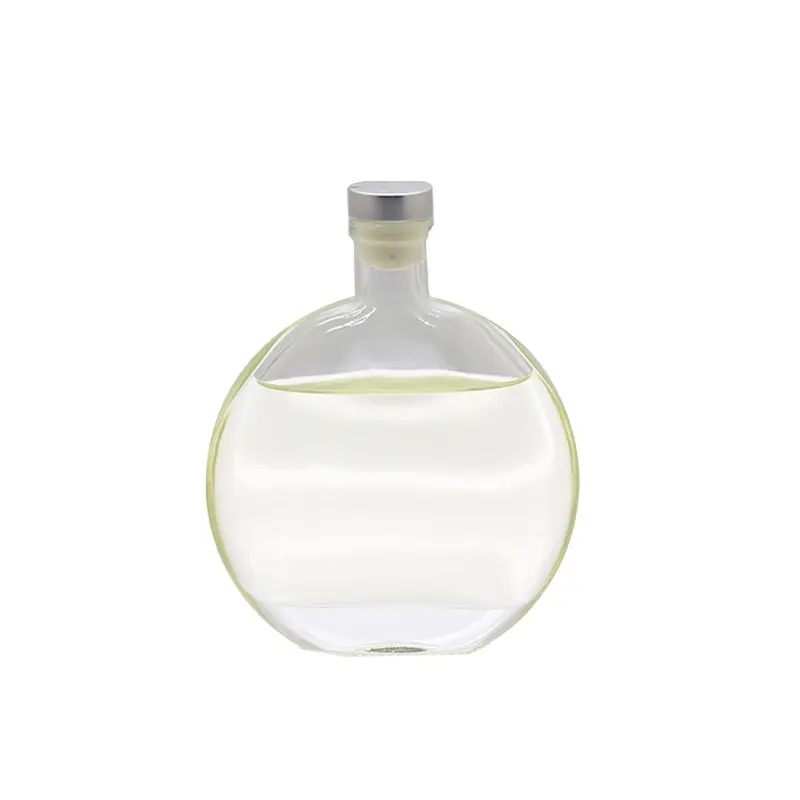 luxury perfume rattan stick flat ground thick bottom glass bottle reed diffuser with natural aroma essential oil