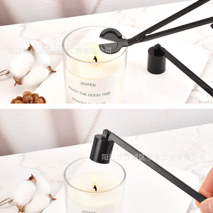 Joyfen Herramienta para apagar velas en forma de S, de acero inoxidable, negra, no tóxica, fácil de usar, para velas, accesorios de fragancia - Product Image 5