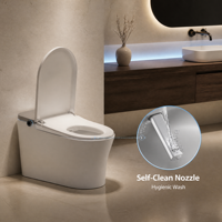 Toilette intelligente M929 avec chasse d'eau intelligente, siège allongé chauffant, chasse d'eau automatique des fesses, double chasse, drainage en P/S